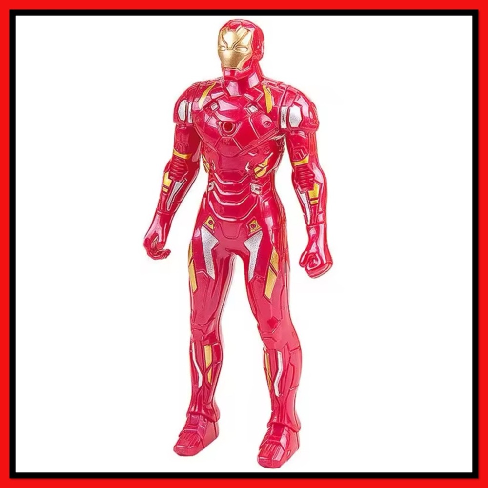 Red and Gold Iron Hero Action Figure - Kids Toys